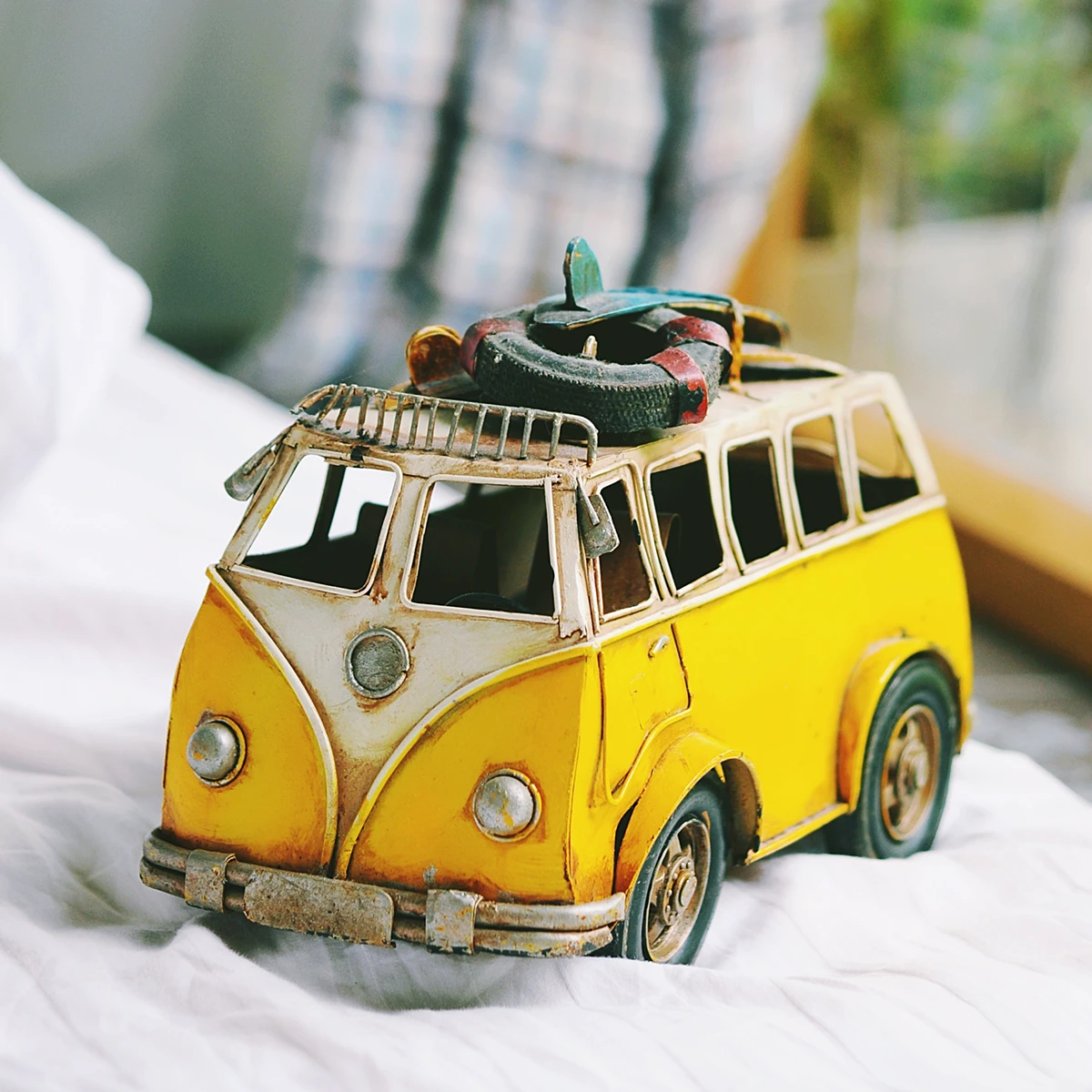 Rustic Yellow Vintage Camper product